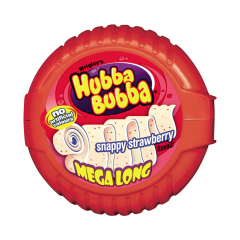 Hubba Bubba Snappy Strawberry Mega Long Tape 56g