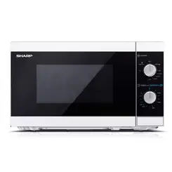 SHARP Vrijstaande magnetron met grill YC-MG01E-W, 20 l, 800 W, Wit