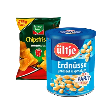 Chips, Snacks & Nüsse