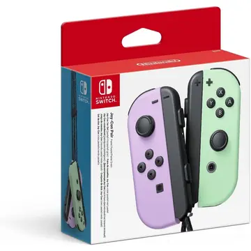 Nintendo Official Switch - Joy-Con Controller Pair - Pastel Purple/Pastel Green