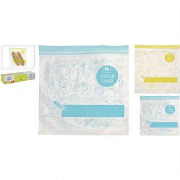 Excellent Houseware Gefrier-/Kühltasche, Lebensmittelbeutel, Ziplock-Beutel Set, Snackbeutel, Netzbeutel 10-teilig