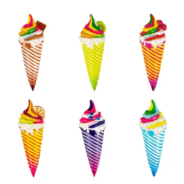 Krazy Ice Cream Cone Stress Relief Toy - Slow-Rebound Squeaker, 8-Inch
