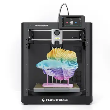 FLASHFORGE Adventurer 5M 3D Printer, Max 600mm/s High Speed Printing, 280°C Direct Extruder,Print Size 220x220x220mm