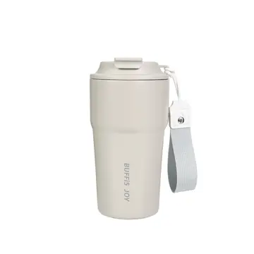 LIFEPAL BUFFI5 JOY 480ml Stainless Steel Thermal Coffee Mug – Double Drinking Modes, Leakproof Travel Cup, 316 Inner Wall, and Long-Lasting Temperature Retention