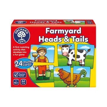 Orchard Toys Farmyard Heads and Tails Game