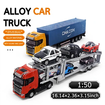 Legierung Container-LKW-Modell-Spielzeug – realistisches Design, bewegliche Räder, spaß für Kinder