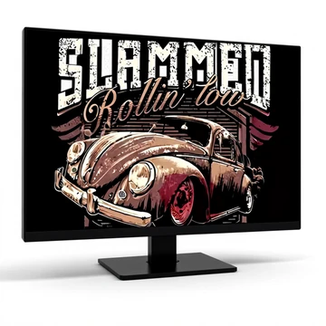 Retro-Old-School-Auto-Metallwandkunst – Wohnzimmermodell / Auto-Poster