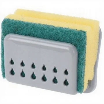 Schwammhalter mit Scheuerschwamm