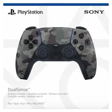 Sony Official PlayStation 5 - DualSense Wireless Controller - Grey Camouflage (PS5)
