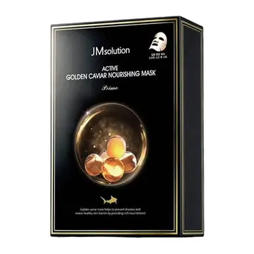 JMsolution Goldene Kaviar Maske Feuchtigkeitsspendend Beruhigend Reparatur Anti-Gesichtsstraffung 10 Stück