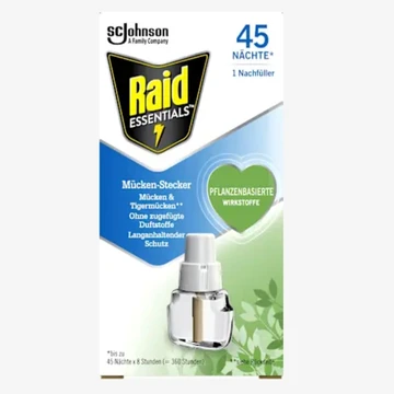 Raid Essentials Mückenschutz Nachfüllung 45 Nächte 32ml