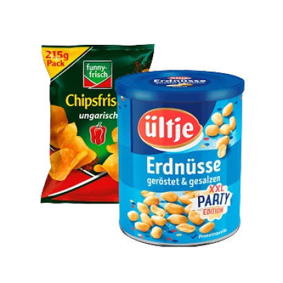 Chips, Snacks & Nüsse
