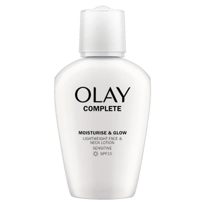 Olay Complete Moisturise & Glow Face And Neck Lotion For Sensitive Skin With SPF15,100ml