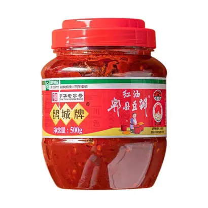 Juancheng Red Oil Pixian Soybean Paste 500g 鹃城 红油郫县豆瓣500g