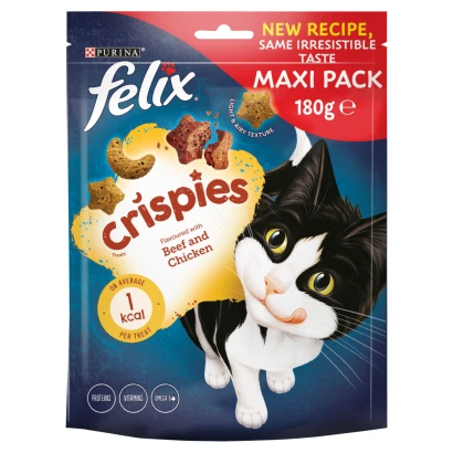 Felix Crispies Treats Flavoured with Beef and Chicken 180g