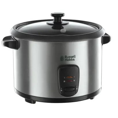 Russell Hobbs Rice Cooker & Steamer - S/S, Non Stick, Compact, Stylish - 19750