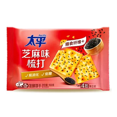 Pacific Soda cracker (Sesame flavour) 100g 太平梳打饼芝麻味100g