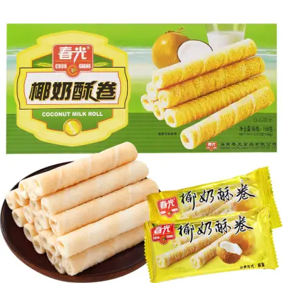 CG Coconut Milk Biscuit Roll 春光椰奶酥卷158g