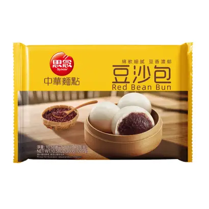 syeanr red bean bun 300g 思念豆沙包300g