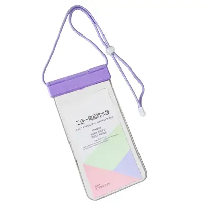 2-in-1 Waterproof Phone Pouch - Purple