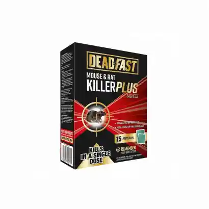 Deadfast Mouse and Rat Killer Plus 15 Sachets 150g