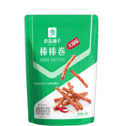 Bestore Soybean roll hot flavor 150g/bag 良品铺子棒棒卷火辣味150g/袋