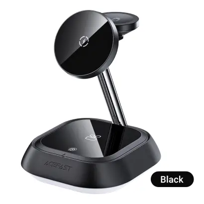 ACEFAST E16 3-in-1 Charging Stand (Phone/ TWS/ Watch) - Black