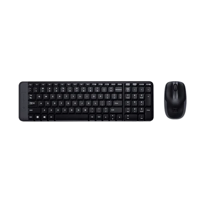 Logitech Combo - MK220 Wireless Keyboard & Mouse Set (US International Layout) - Black (HK)