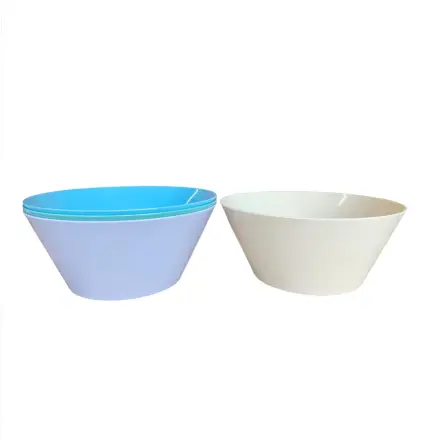  4-Pack Large Capacity Salad Bowls Serving Bowls Microwave Safe Shatterproof Set           