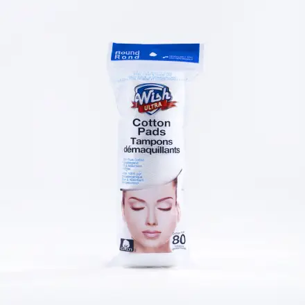 Wish Cotton Pad Round 80CT
