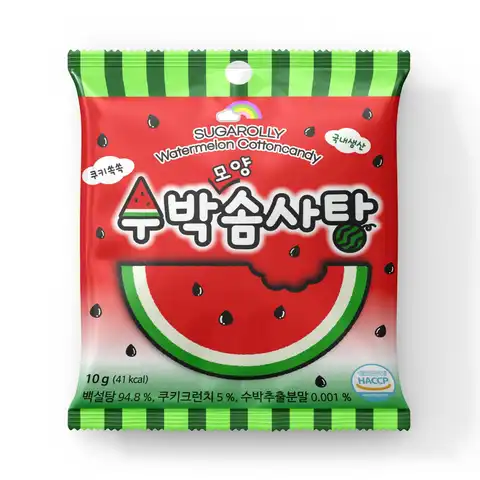 Sugarolly Watermelon Cotton Candy 10g