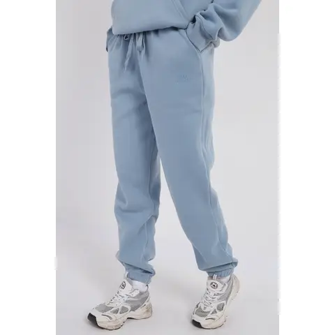 Third Avenue High-Rise Relaxed Fleece Joggers, Slate Blue, L Size
