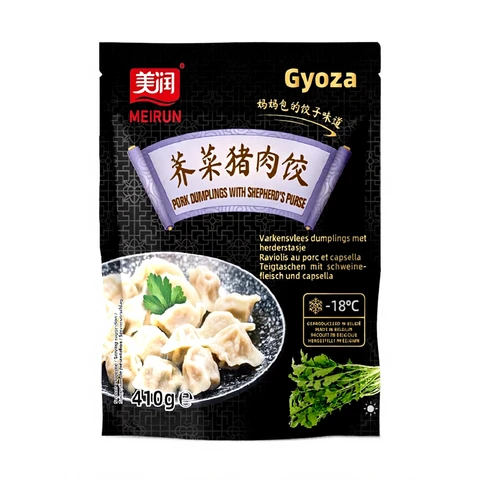 Meirun Raviolis Chinois au Porc et à la Bourse-à-Pasteur 410 g