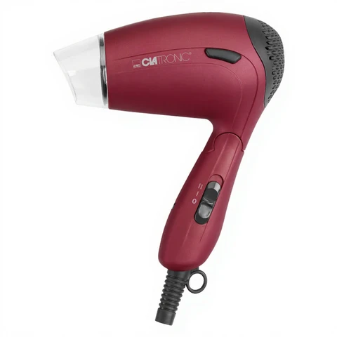 Clatronic HTD-3429 Sèche-Cheveux de Voyage Pliable 1600 W - Rouge