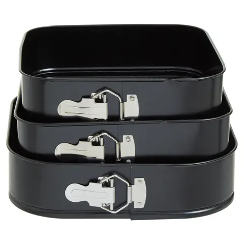 Maison by Premier Set Of Three Non Stick Square Cake Tins