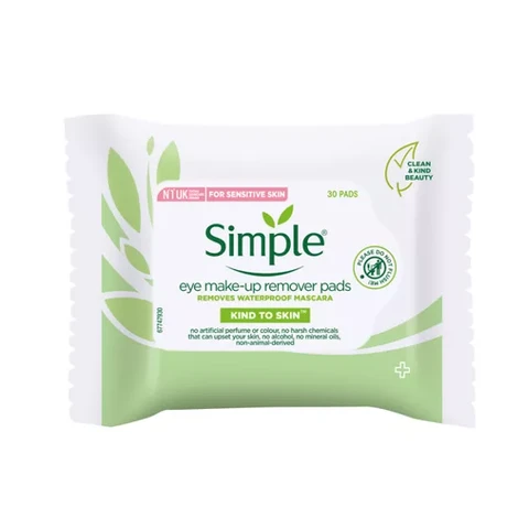 Simple Eye  Make-Up Remove Pads 30 Pads