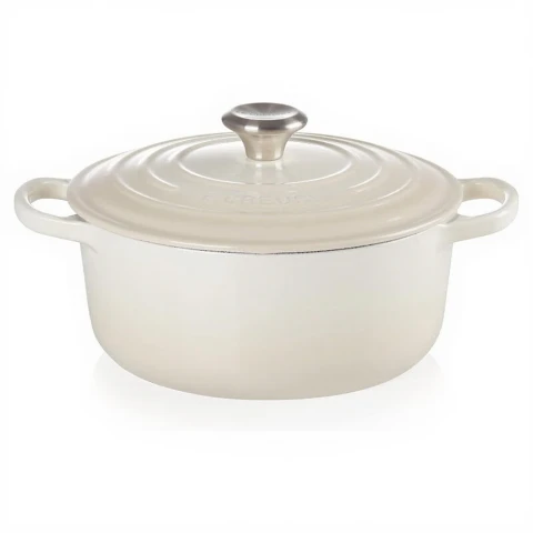 Le Creuset Signature Bräter rund 20 cm Meringue