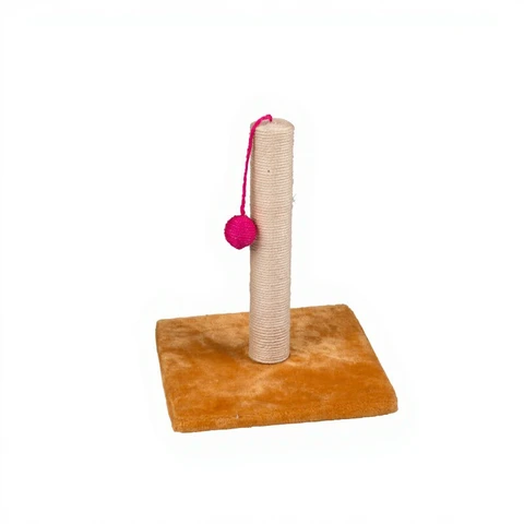 maxxpro Katzenspielzeug - Kratzbaum mit Ball - Holz - 30 x 35 cm Klein