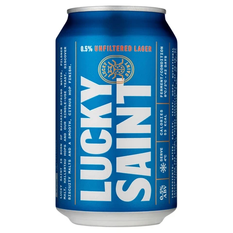 Lucky Saint - Alcohol Free Lager Can - 330ml