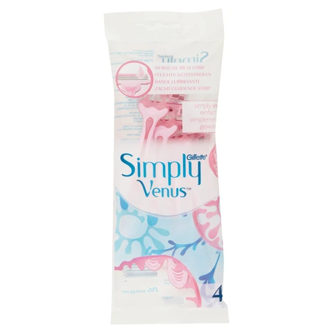 Gillette Venus Simply 3 Disposable Razors 4 Packs