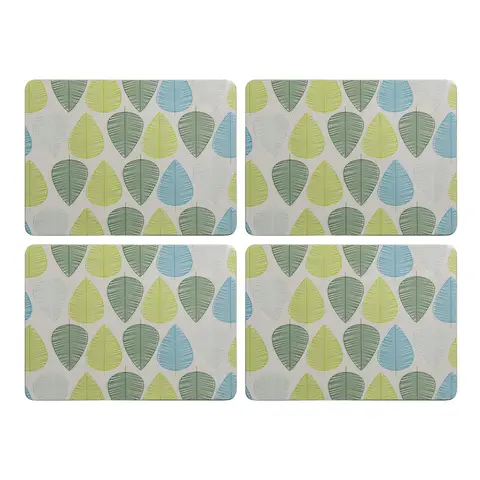 Maison by Premier Placemats Leaf Rectangle Blue/Green 4pcs