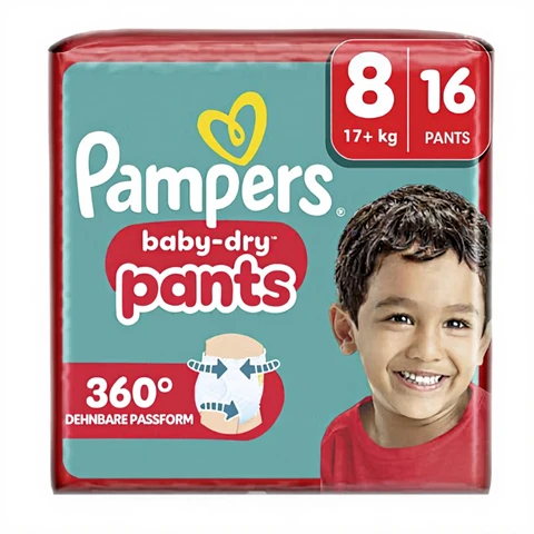 Pampers Baby Dry Pants Size 8 Extra Large 19+kg Single Pack 16 Pcs