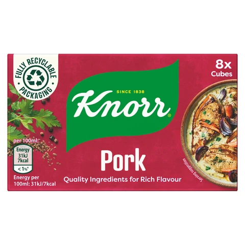 Knorr Pork Stock Cubes 8 x 10g