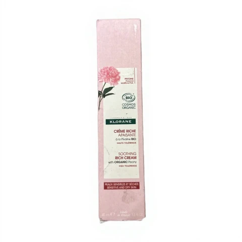 Klorane Beruhigende, reichhaltige Creme mit Bio-Pfingstrose, 40 ml