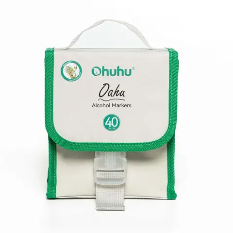 Ohuhu Alcohol Markers - AP Certificated Double Tipped Art Marker Set for Artists Adults Coloring Illustration -Refillable - 40 Colors - Chisel and Fine Dual Tips - Oahu of Ohuhu Markers, New Year Sale , Top gift picks