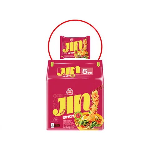 Ottogi Jin Ramen Spicy Multipack 120gx5