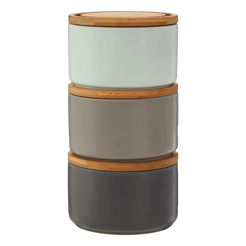 Maison by Premier Set of Three Stacking Canisters
