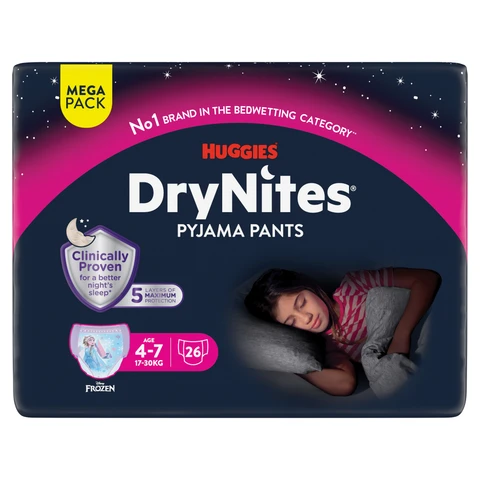 Huggies DryNites Pyjama Pants 4-7 Years 26 pack