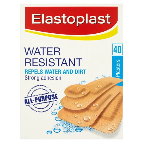 Elastoplast Water Resistant Wound Care Plasters - 40 Plasters