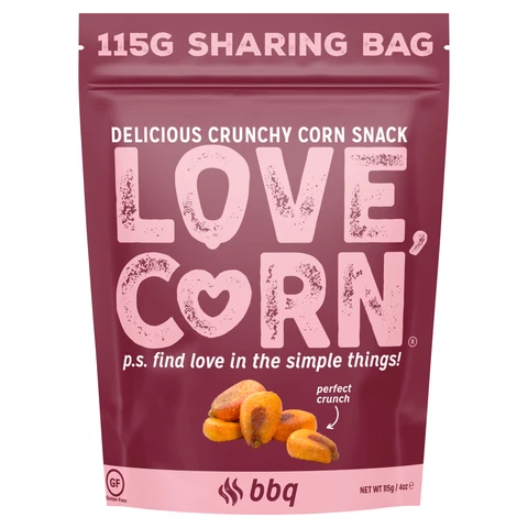 Love Corn BBQ Delicious Crunchy Corn 115g